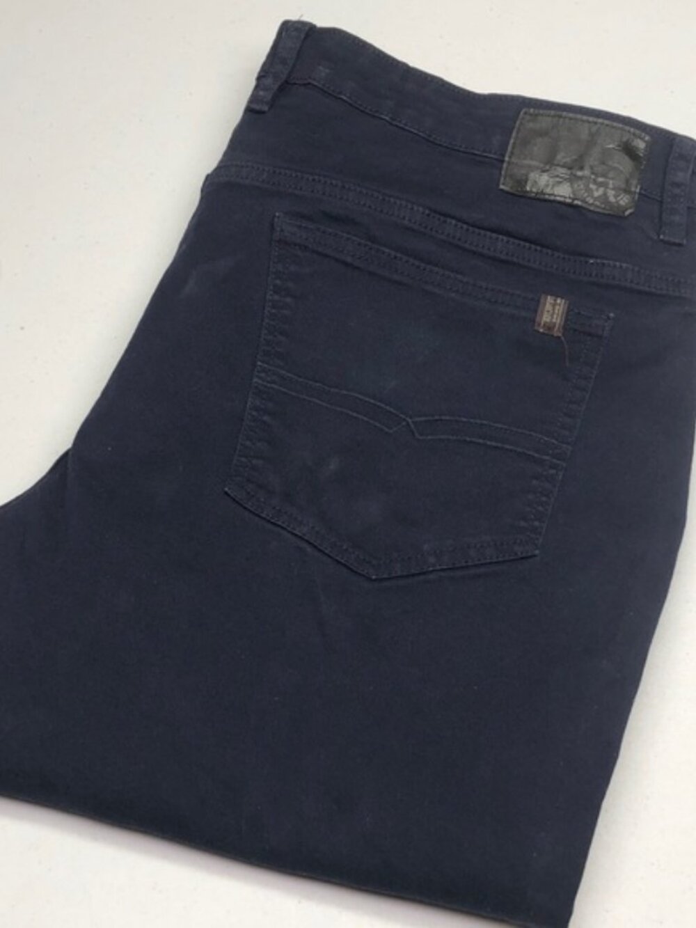 MENS DAVID BITTON SAM NAVY SLIM STRAIGHT FIT JEANS 40x30 LIKE NEW ⭐️